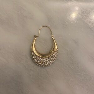 One Anthropologie Gold Hoop Earring